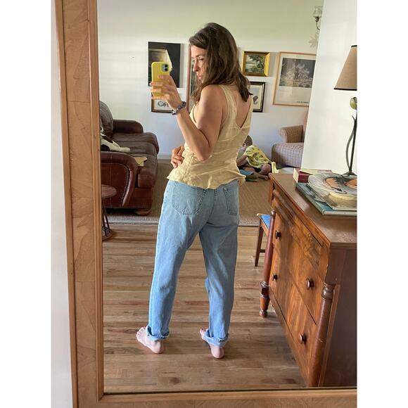 Lands End Vintage Light Wash Straight Leg Jeans - Picture 2 of 6